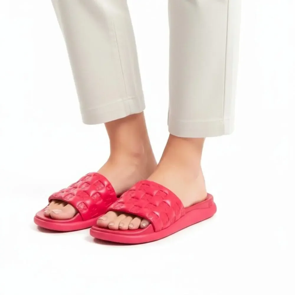 Michael Kors Rubin Red Finnie Slide Sandals, US7